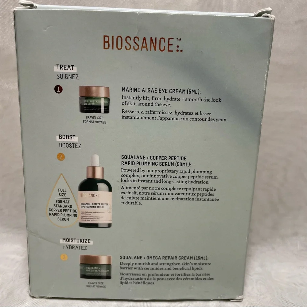 Biossance Skincare Moisturizer Set, NIB ⭐️ LIMITED Edition